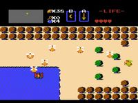 une photo d'Ã©cran de The Legend of Zelda sur Nintendo Nes